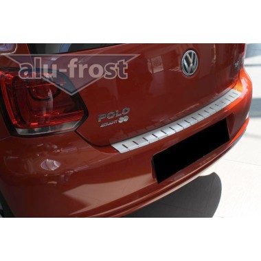 Накладка на задний бампер VW POLO 5D 2009- бренд – Alu-Frost (Польша) главное фото